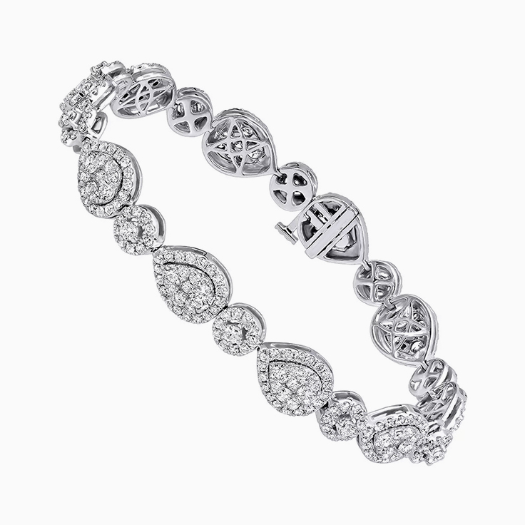 Cluster diamond bracelet