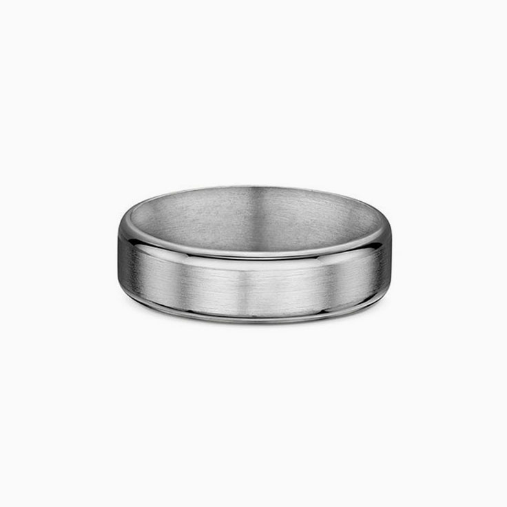 5mm Matt Finish Mens Wedding Ring