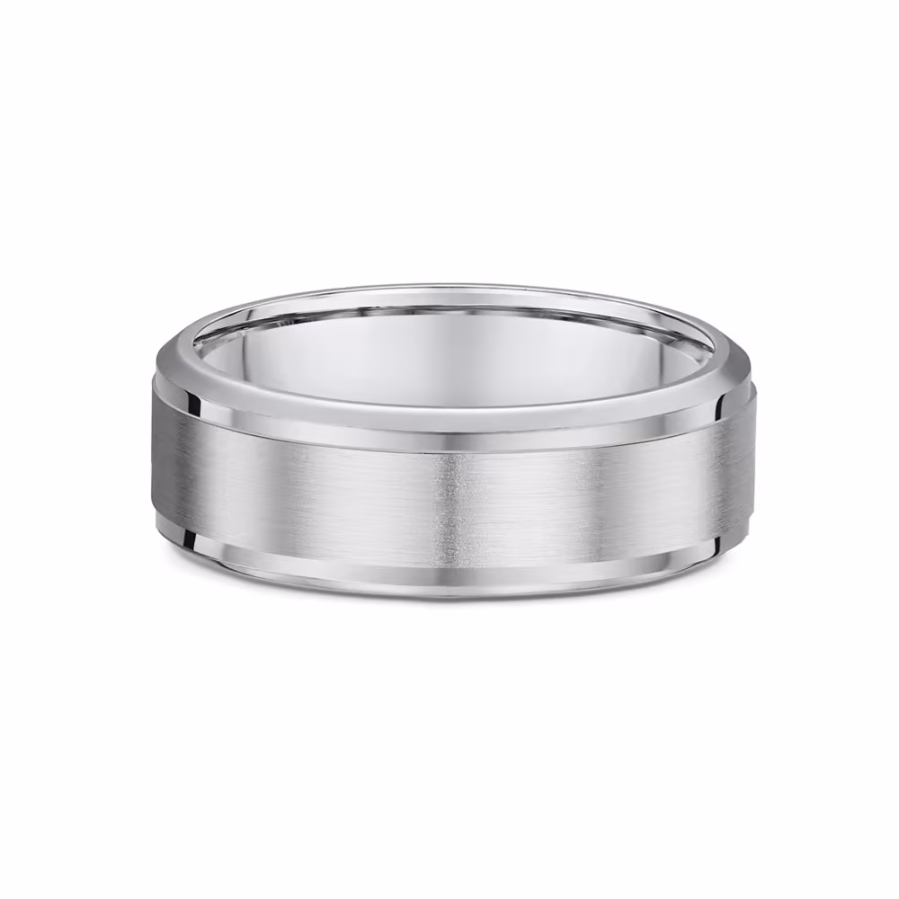 6mm Matt Finish Mens Wedding Ring