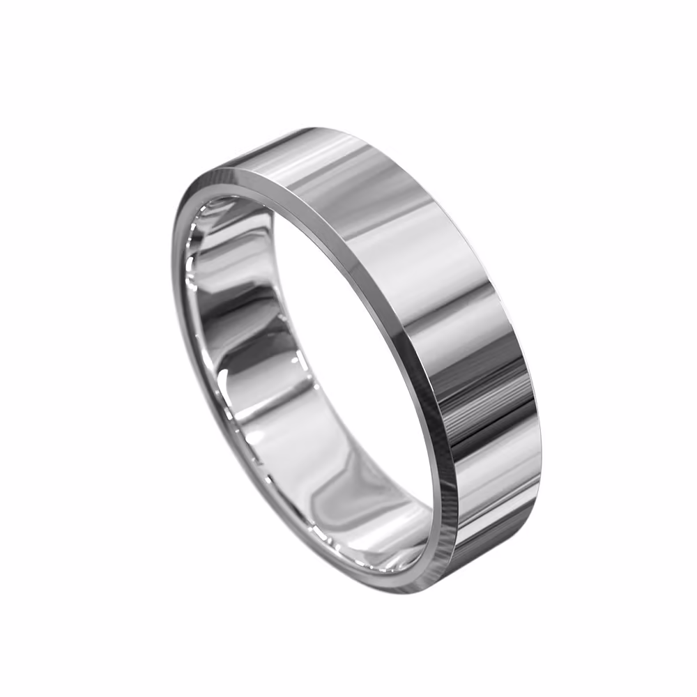 7mm Polished Mens Wedding Ring