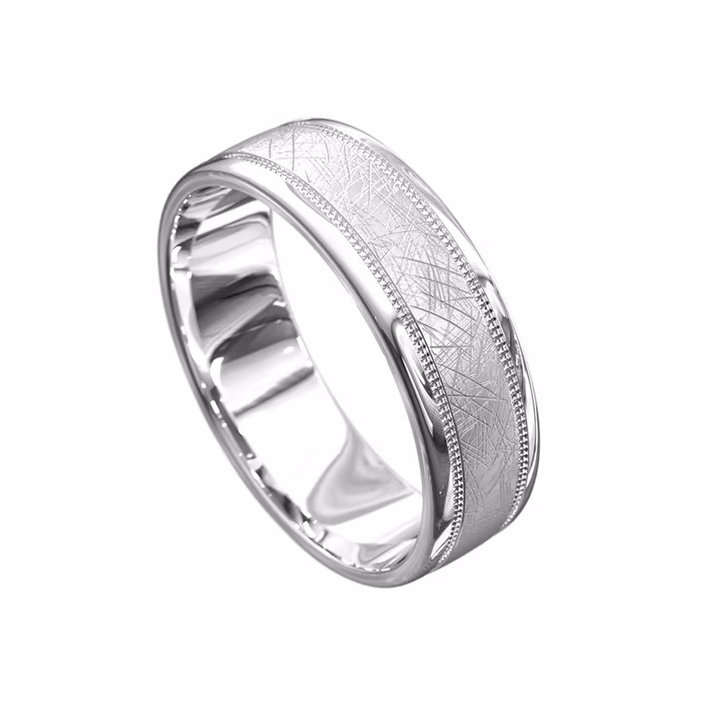 7mm Ice Matte Wedding Ring