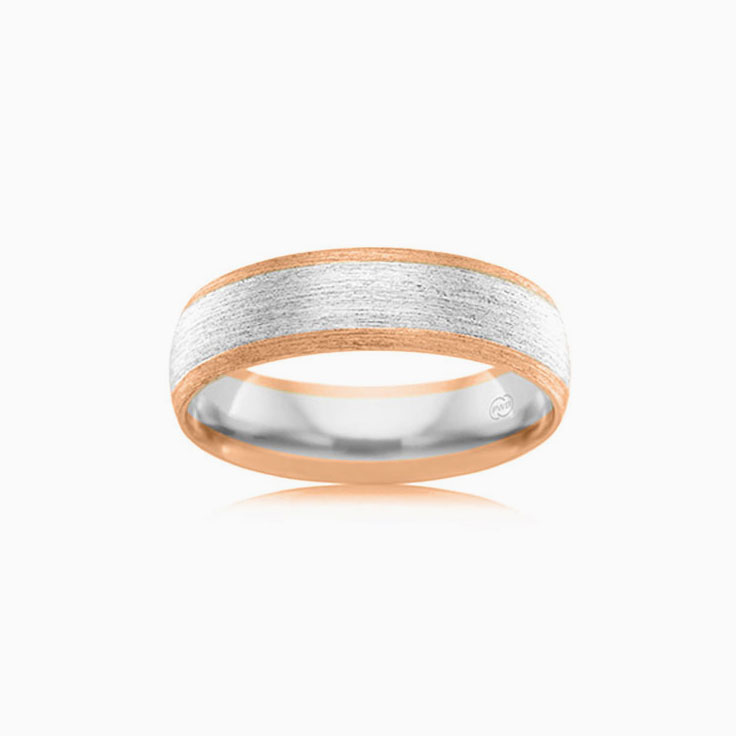 8mm Rounded Mens Wedding Ring