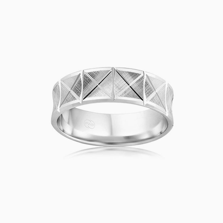 8mm Yellow Gold Mens Wedding Ring