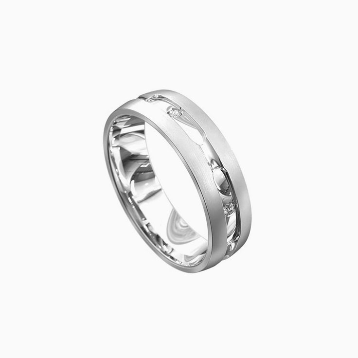 8mm Wedding Ring With Diamonds