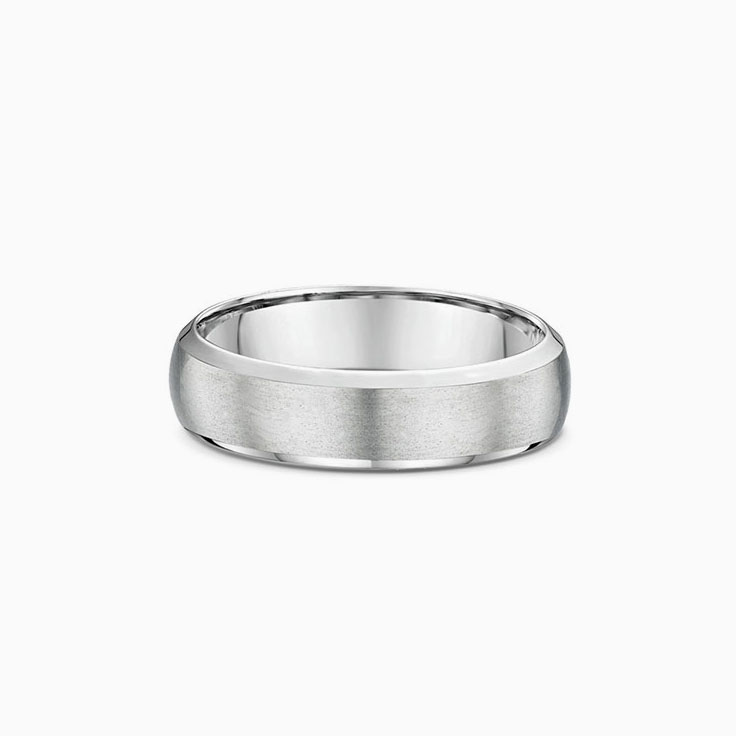 4mm Bevelled Mens Wedding Ring