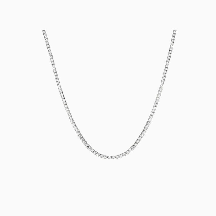 Single line tennis necklace