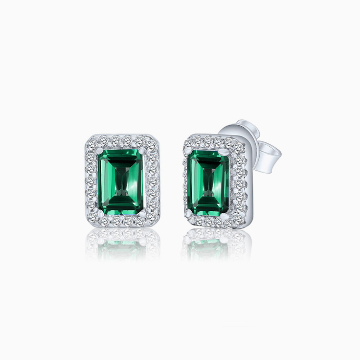 Emerald Green Studs Earrings