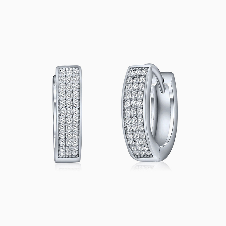 Classic Pave Huggies