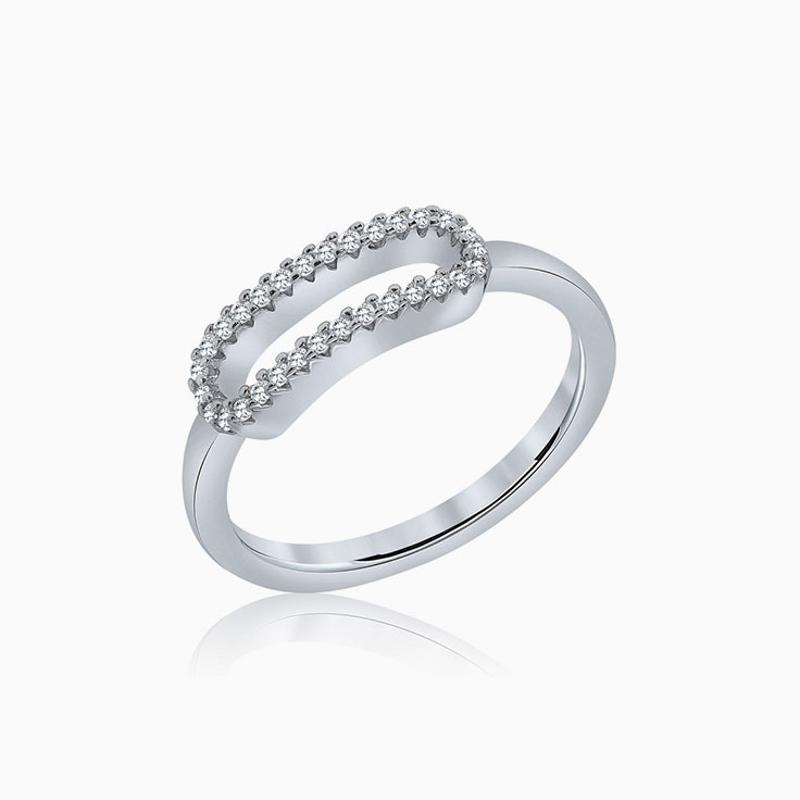 Petite diamond ring