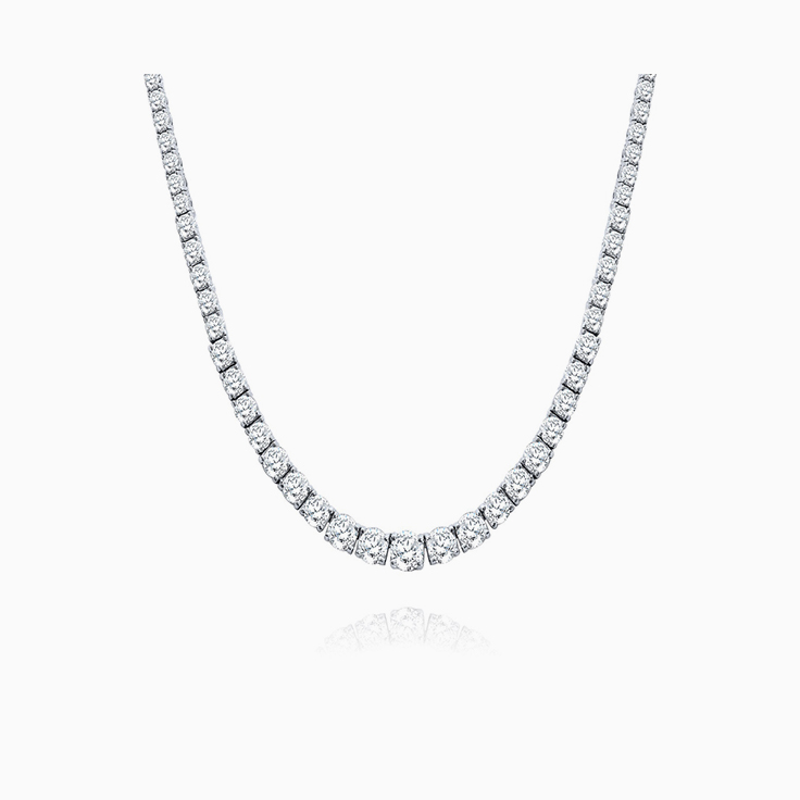 Diamond necklace graduated