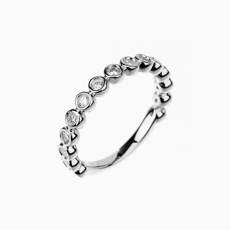 Bezel Wedding Band