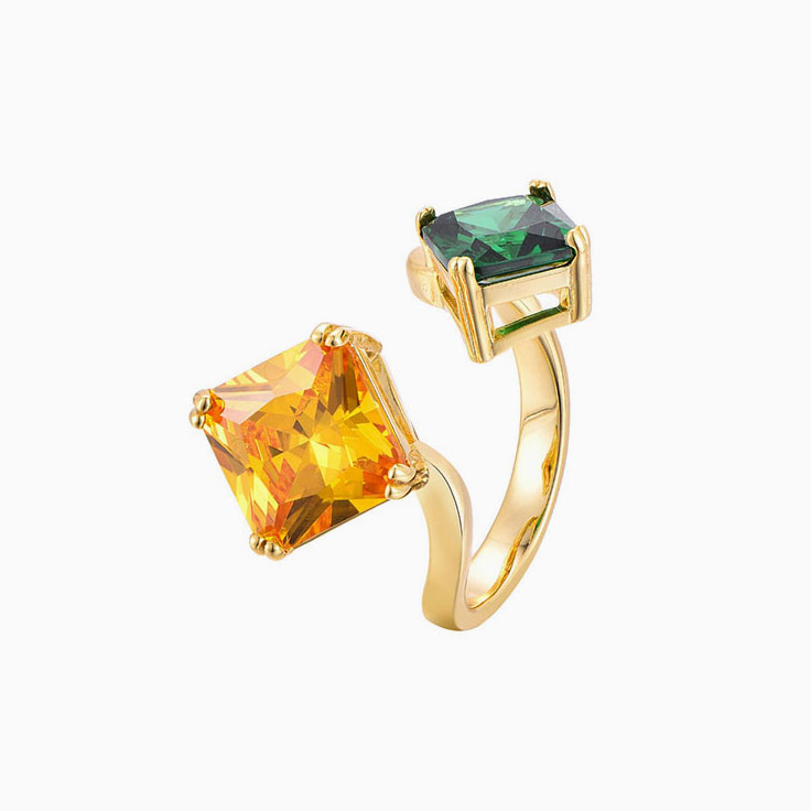 Two Birthstone ring