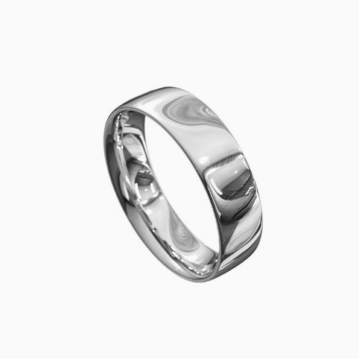 Mens Flat Band With Comfort Fit
