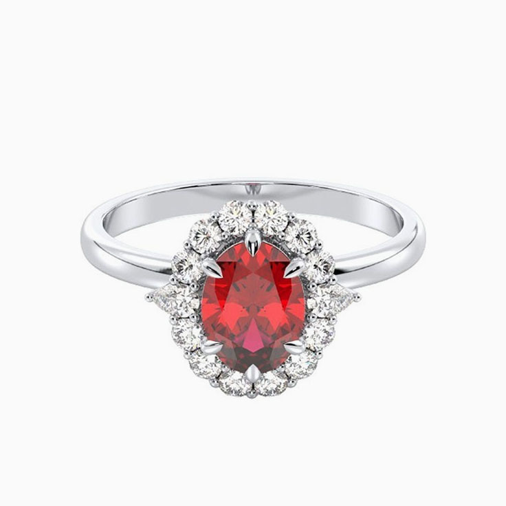 Ruby And Diamond Ring