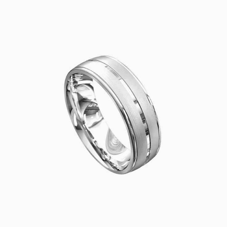 Matt and Polish Mens Ring