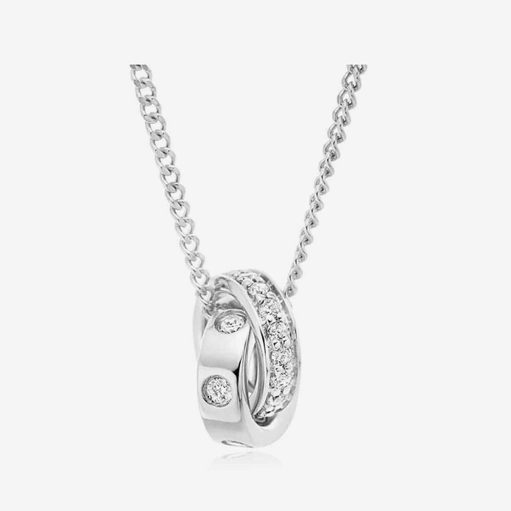White Gold Diamond Pendant