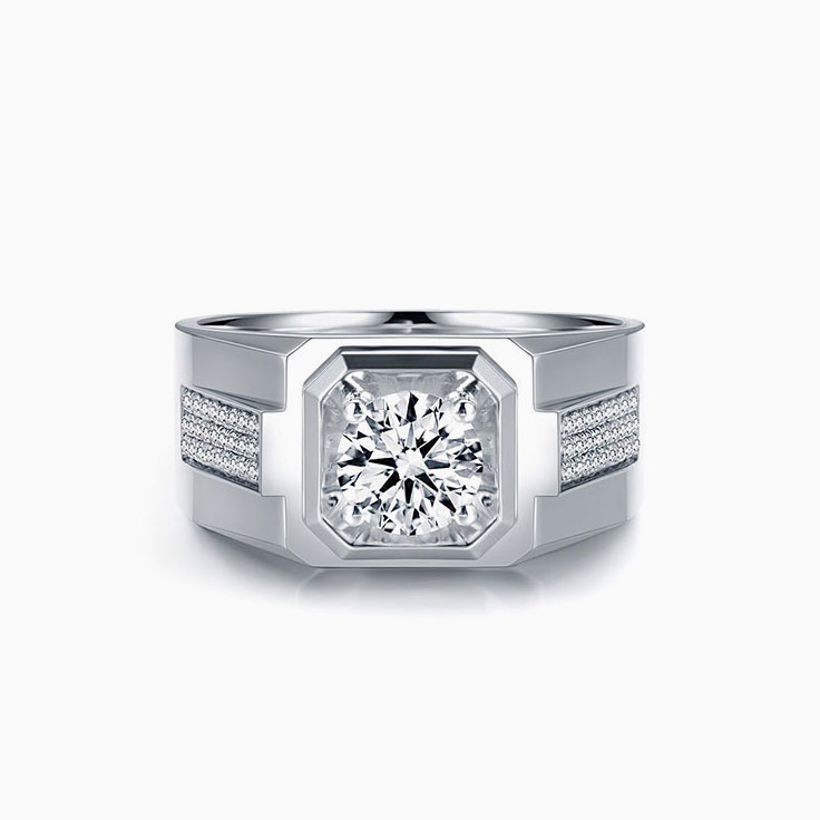 Mens diamond wedding ring