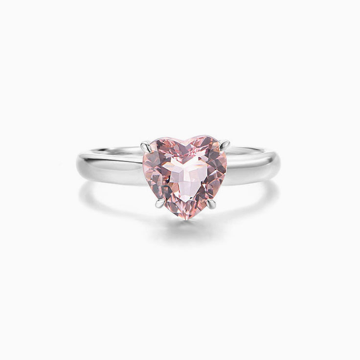 Heart Morganite Ring