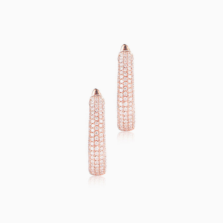 Diamond Hoop Earrings