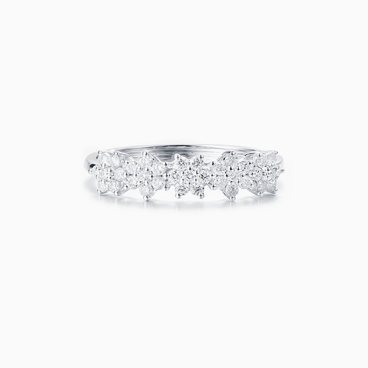 Floral Diamond Eternity Ring
