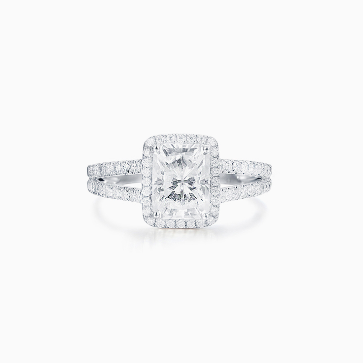 Radiant Lab Grown Diamond Halo Ring