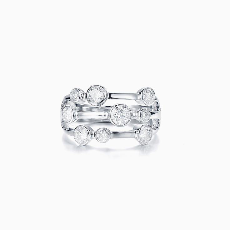 Three Band Diamond Ring
