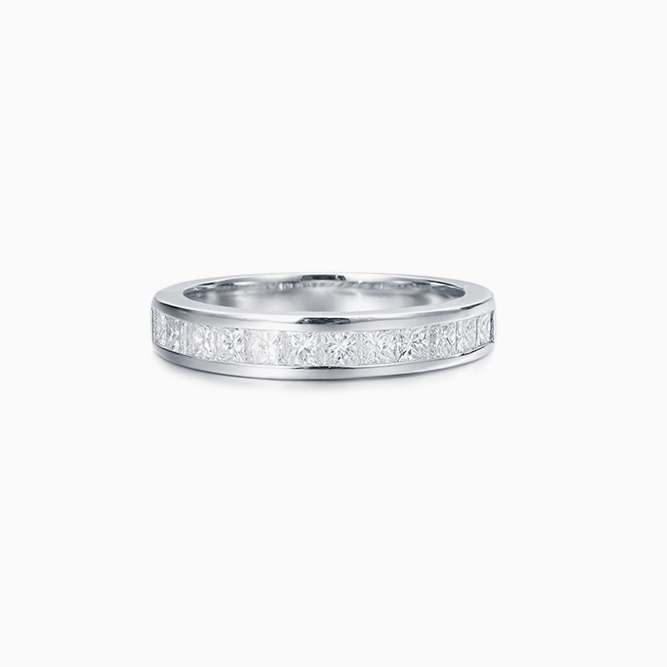 Princess Diamond wedding band