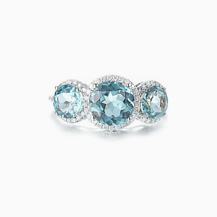 Round Topaz ring