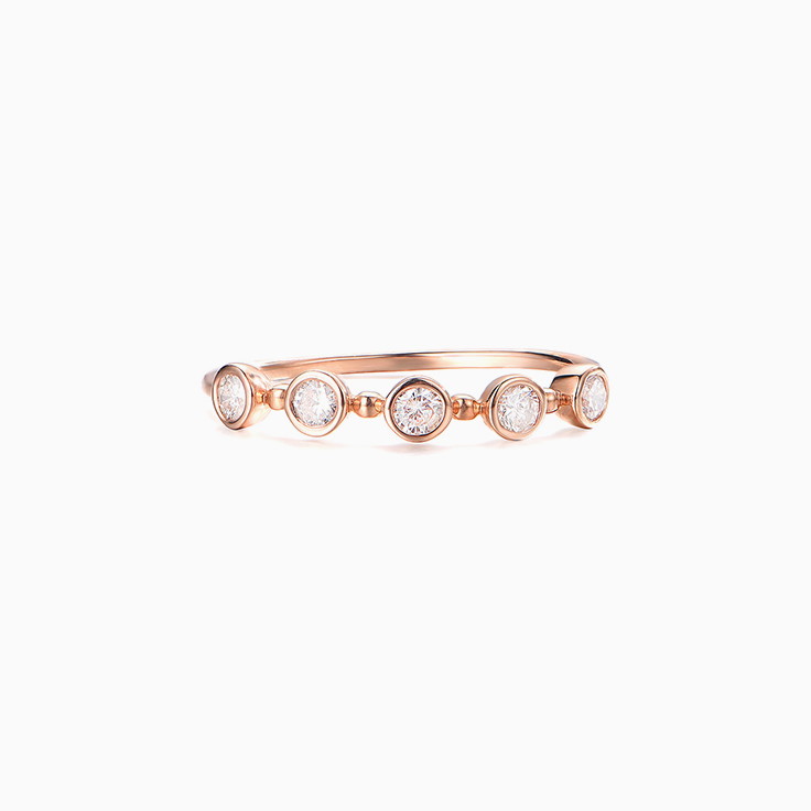 5stone Drop set Ring
