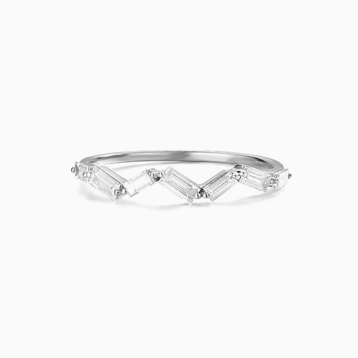 Zig Zag Baguette Ring
