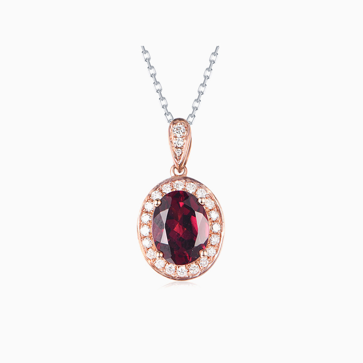 Rhodolite Garnet Pendant
