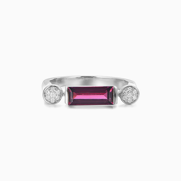 Rhodolite Bar Ring
