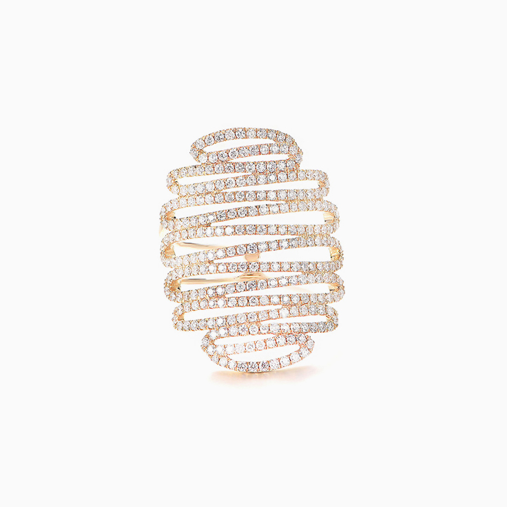 Zig Zag Diamond Dress Ring