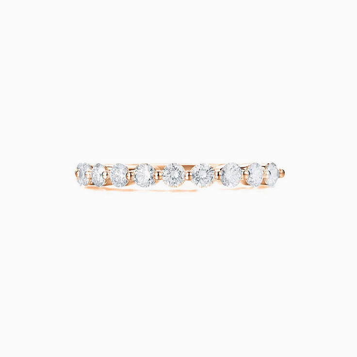2 claw Diamond Wedding band