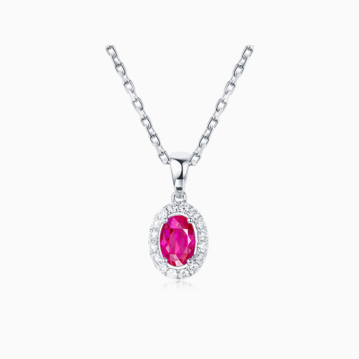 Ruby and Diamond Pendant