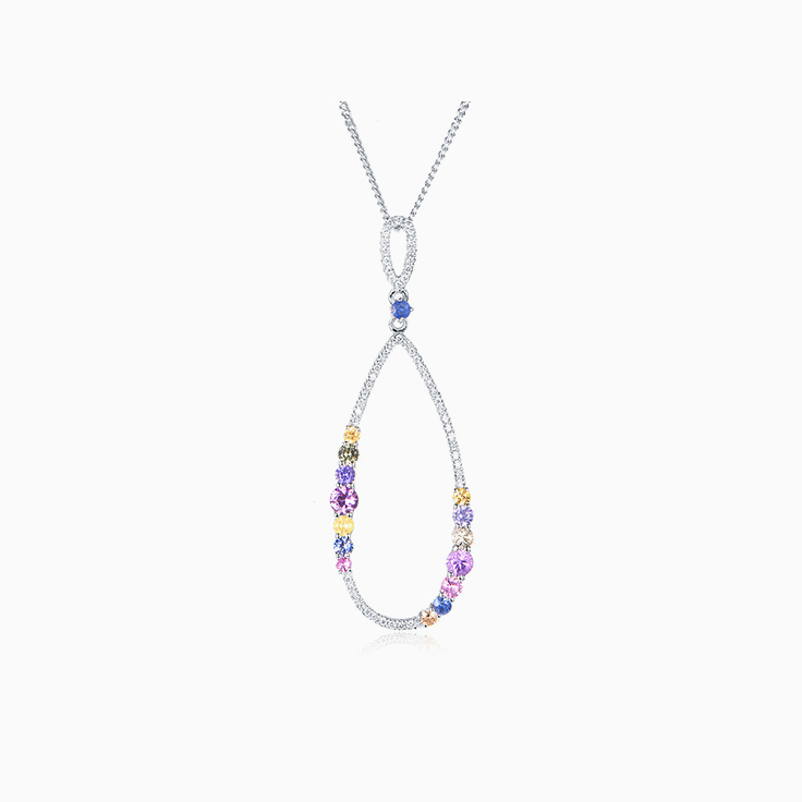 Sapphire and Diamond Pendant