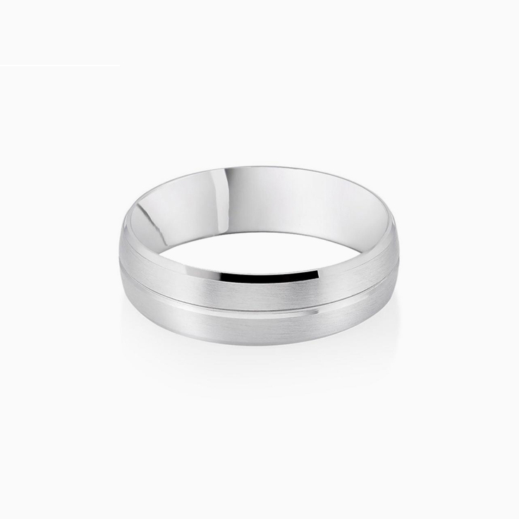6mm Mens wedding ring