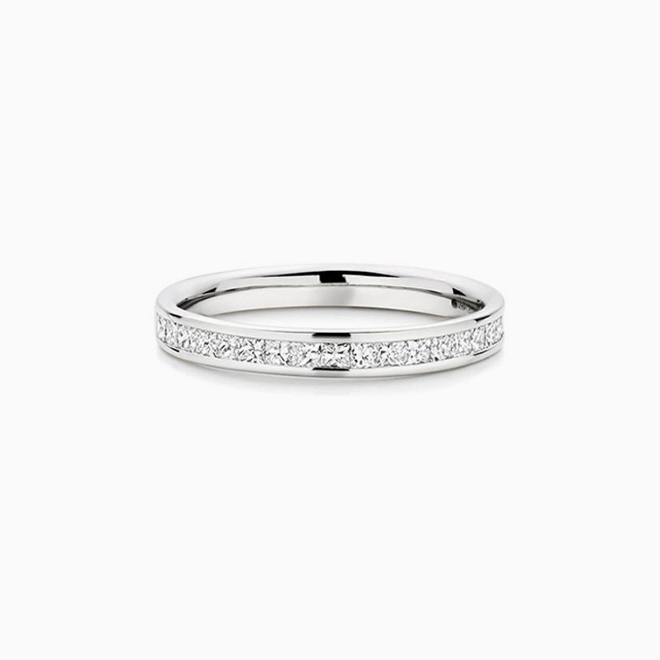 Princess Cut in Channel setting