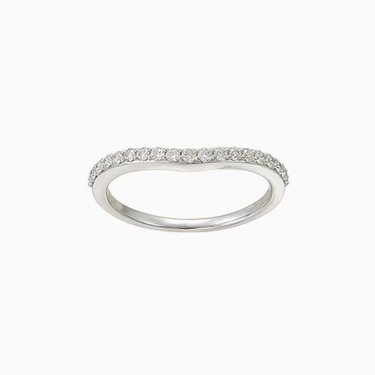 Curve ladies wedding ring 2744