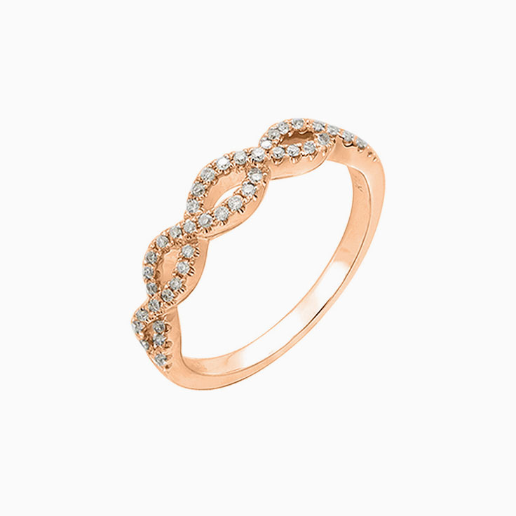 Infinity Diamond Wedding ring