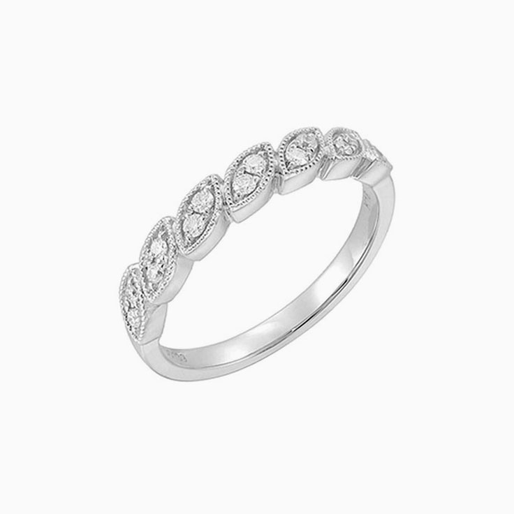 Marquise pattern wedding ring3249