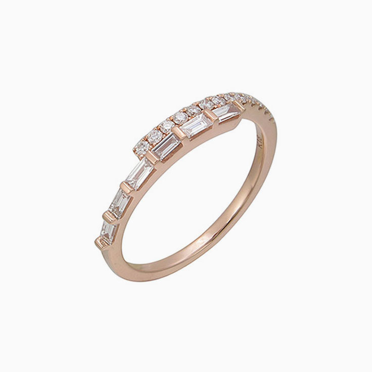 Baguette and Diamond Band 3077