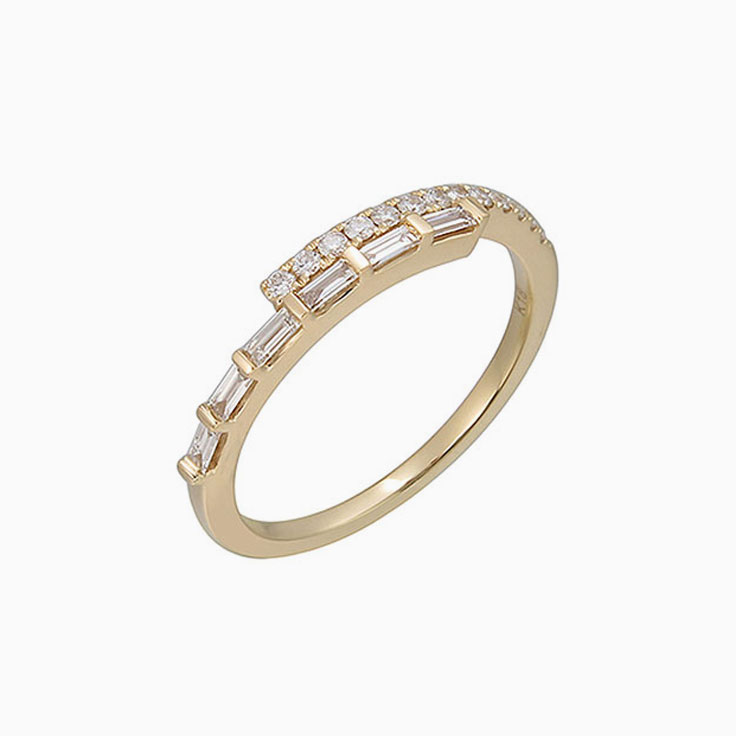 Baguette and Diamond Band 3077