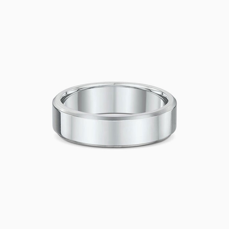 Mens Plain Gold Wedding Band