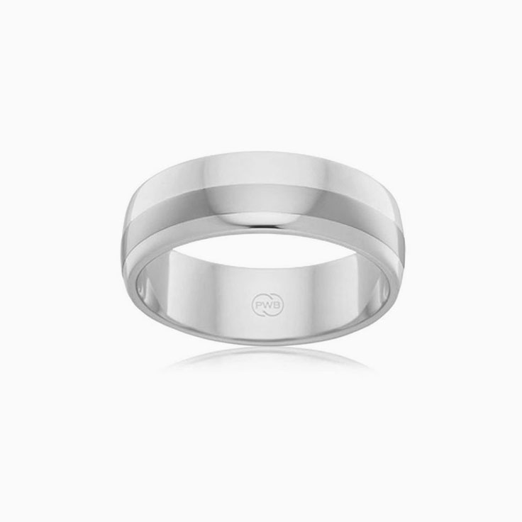 Centre Titanium mens ring TIJ2768