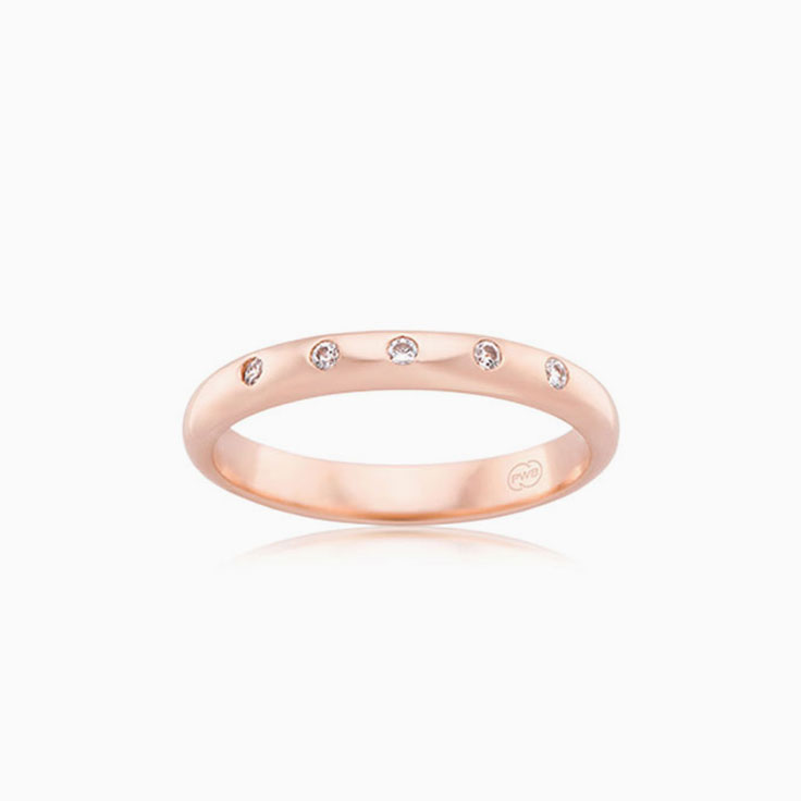 Five stone drop set ring HD3213