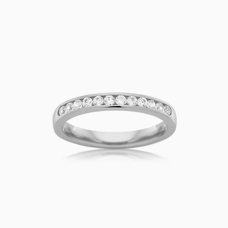 Channel set womens ring B3500