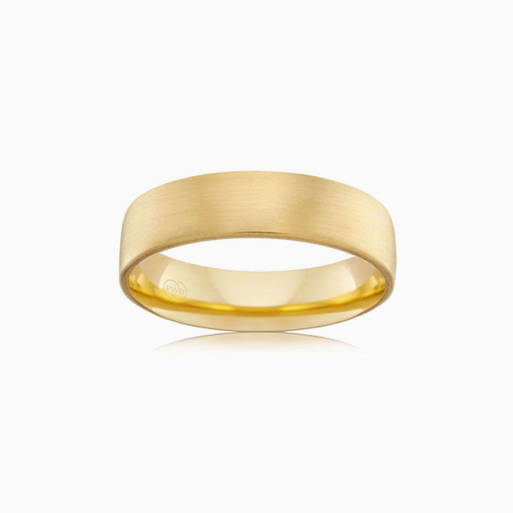 Plain Yellow Gold Wedding Band