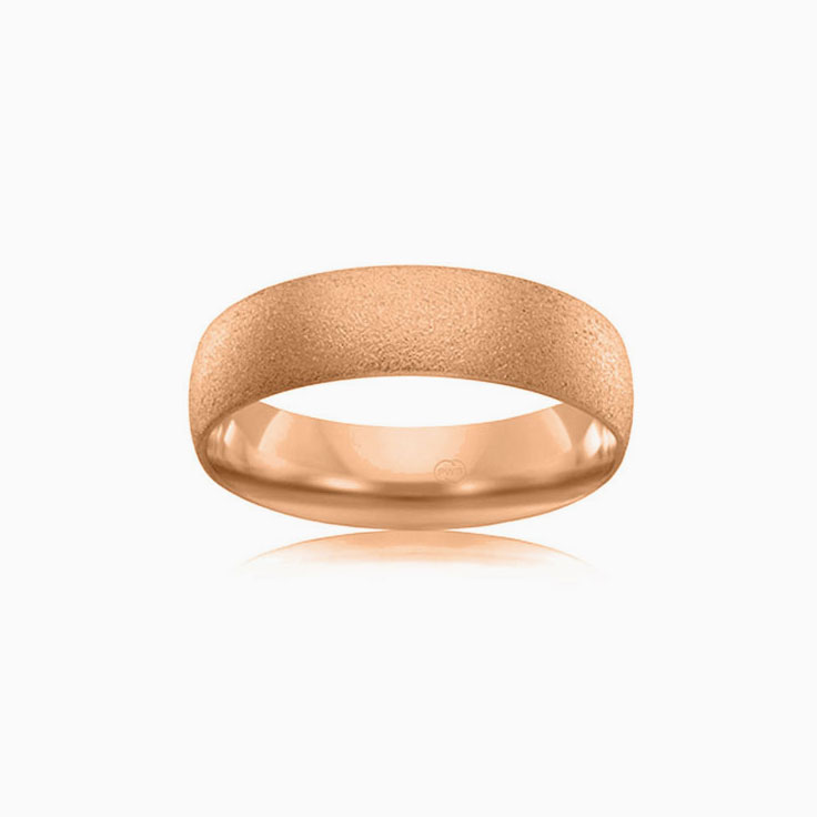 Brushed finish comfort fit ring CW1221