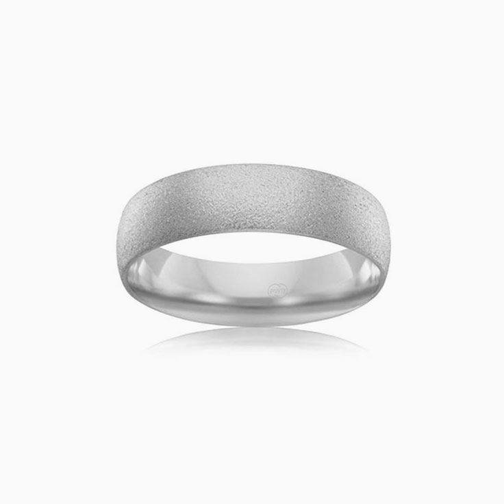 Brushed finish comfort fit ring CW1221
